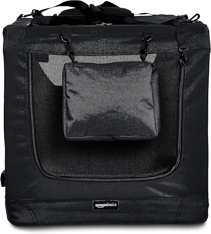 Amazon Basics Foldable Portable Soft Pet Dog Crate Carrier Kennel - Image 2