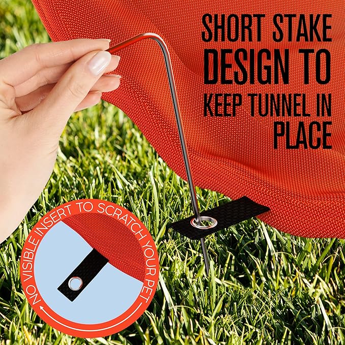 Houseables Dog Agility Tunnel, Dog Tunnel, Agility Equipment, 18 Feet, Puppy - Image 8